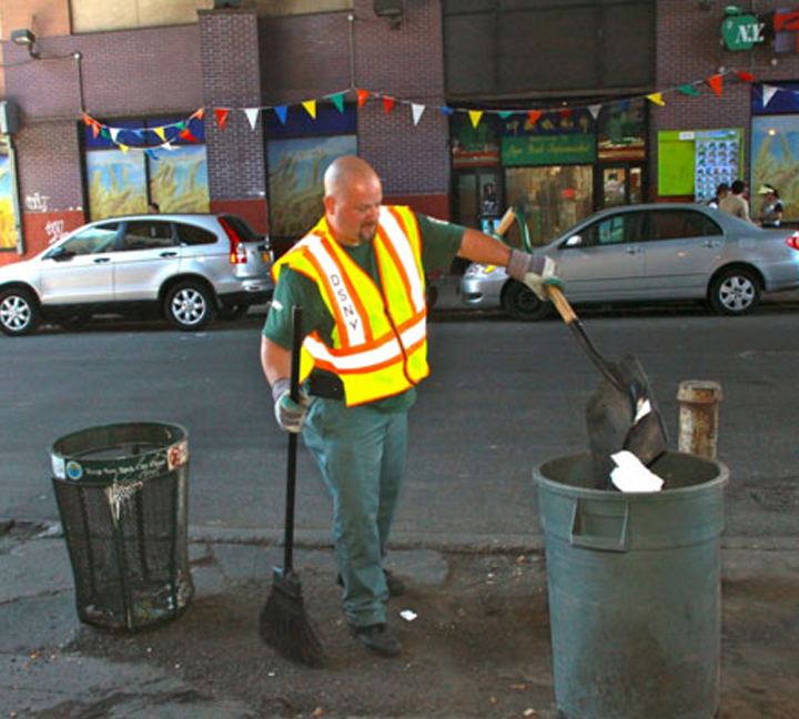 Free safety vest for sanitation worker's safety